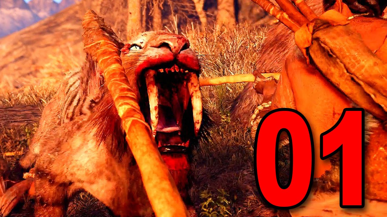 Far Cry Primal - Part 1 - SABER TOOTH ATTACK! (Let's Play / Walkthrough / PS4 Gameplay)