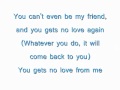 Faith Evans- You Gets No Love Lyrics video.wmv ...