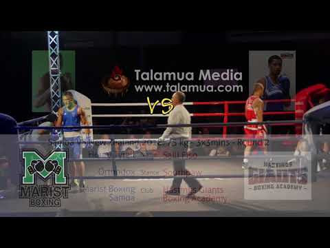 Boxing: 75 kg Samoa VS New Zealand 2018