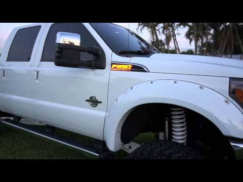 RECON Part # 264285AM 11-14 Ford F-250 SUPERDUTY Illuminated Emblems AMBER LED