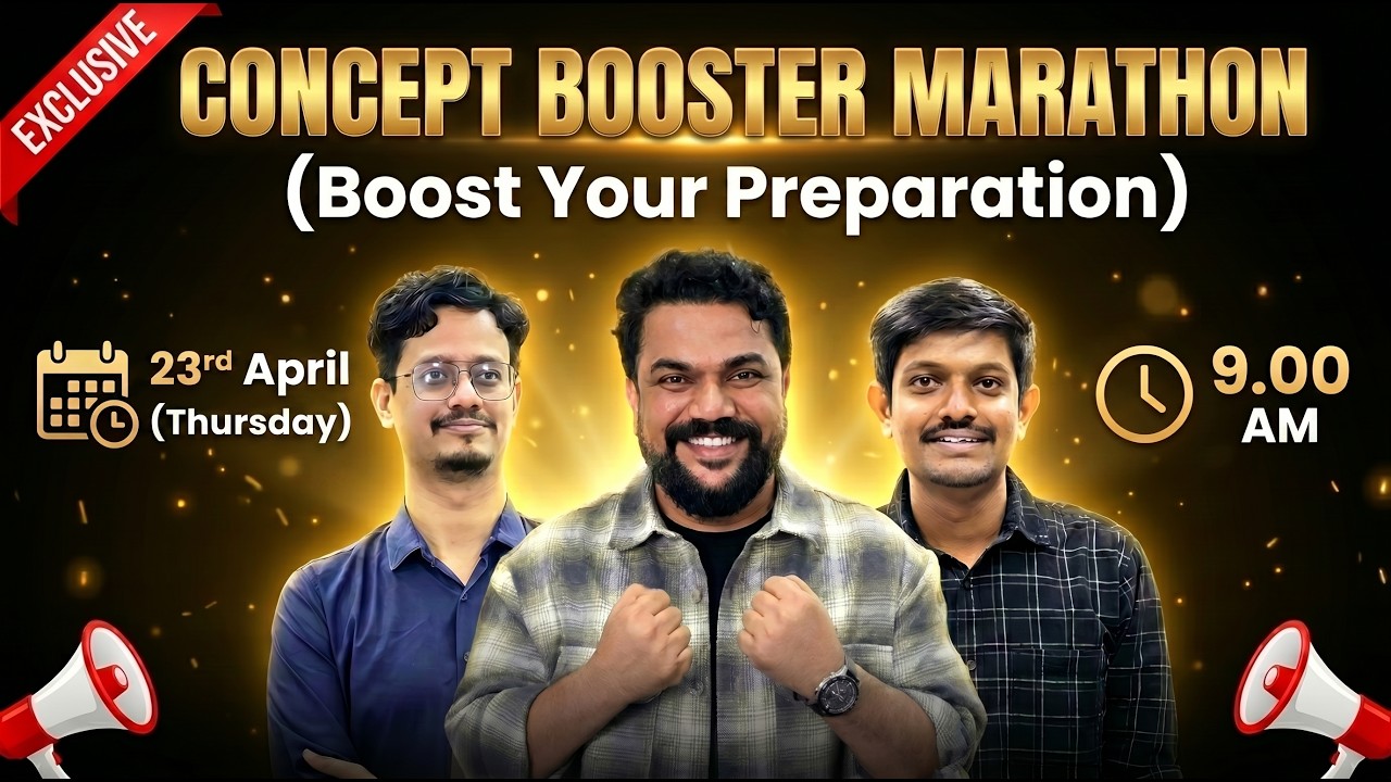 CONCEPT BOOSTER MARATHON | BOOST YOUR PREPARATION |  BY - TEAM ALPHA  | Day 1 |