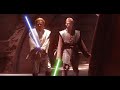 Anakin Skywalker And Obi Wan Kenobi Vs Dooku Star Wars Attack Of The Clones