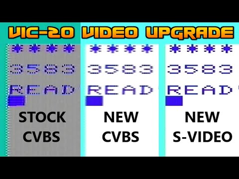 Commodore VIC-20 video upgrade thing - ultimate composite and s-video