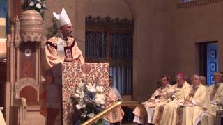 preview picture of video 'Bishop John F. Doerfler's episcopal ordination address to the Diocese of Marquette'