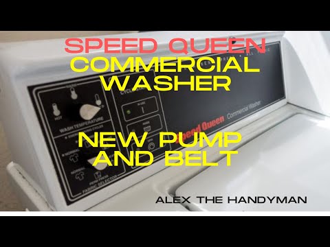 Speed Queen Commercial Washer New Pump and Belt.