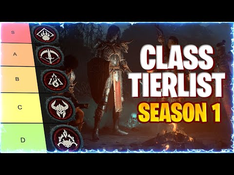 Diablo 4 Season 1 Tierlist All Classes Rogue, Druid, Barbarian, Sorcerer, Necro BEST CLASS?