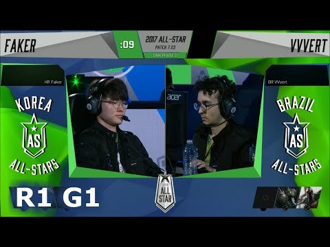 Faker Nasus vs Vvert Varus | 1v1 All-Stars 2017 Round of 16 | KR vs BR
