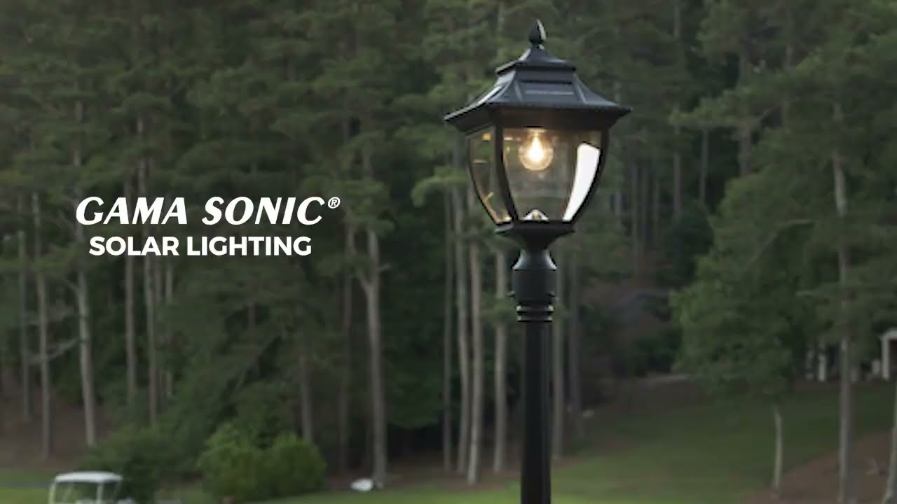 Video 1 Watch A Video About the Pagoda Black Solar LED Outdoor Post Light
