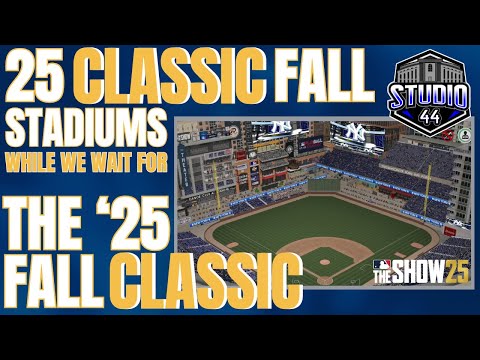 25 CLASSIC Stadiums to go with the Fall Classic!