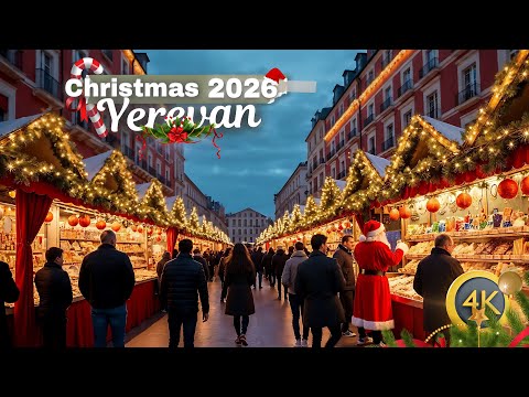 You Don’t Expect Christmas to Look Like This in Yerevan | 4K Winter Walk 