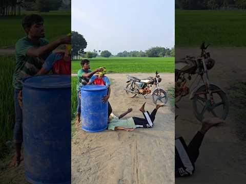 The motorbike jumped in front of it and ran away.#funy#900