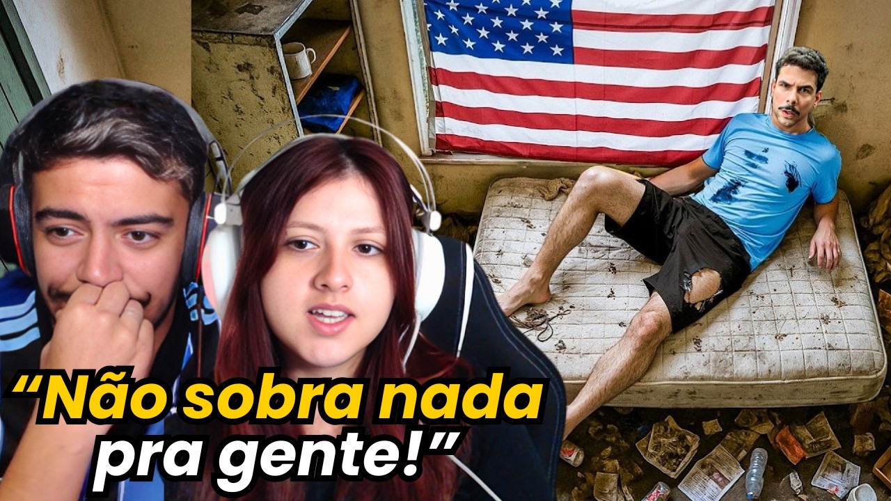 Sobrevivi com um SALÁRIO MÍNIMO no BRASIL 🇧🇷 e nos EUA 🇺🇸 | REACT