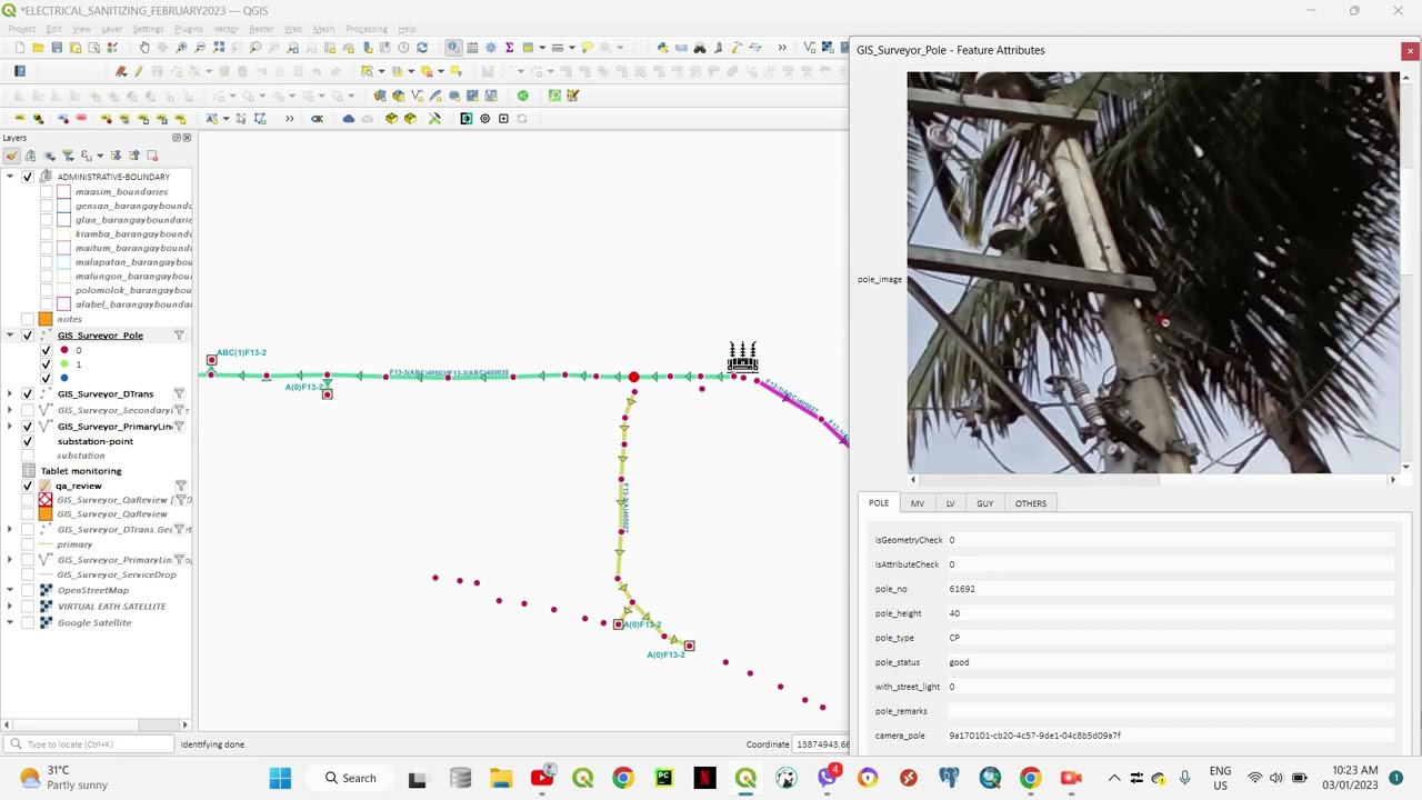 WORK SAMPLE: GIS FOR ELECTRIC DISTRIBUTION NETWORK