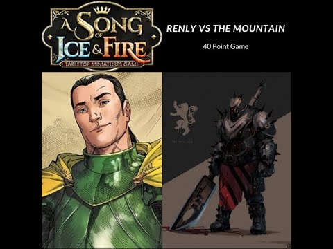 *NEW* ROSE KNIGHTS - 40 point ASOIAF Battle Report - Lannisters vs Baratheons