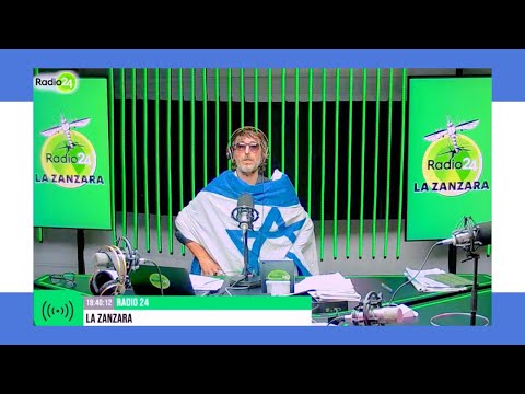 Cruciani veste la bandiera israeliana - La Zanzara 9.10.2023