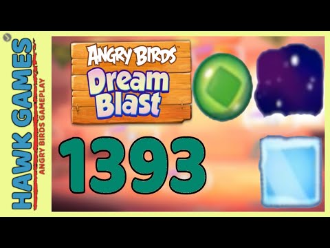 Angry Birds Dream Blast Level 1393 - Walkthrough, No Boosters