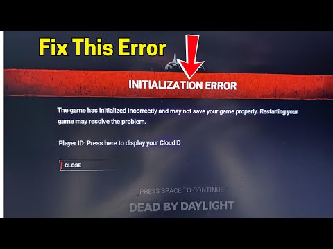 Dbd Initialization Error