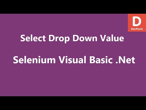 Selenium Visual Basic Net Select Dropdown Value