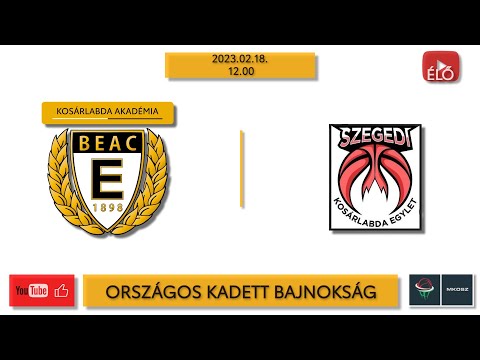 U16 🏀  BEAC-Újbuda KA/B - KS Szeged