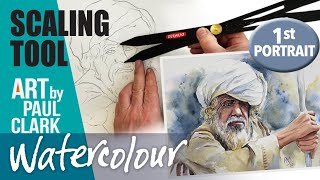 Using the Scaling Tool for my First Watercolour Portrait