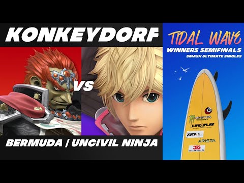 KonkeyDorf vs Bermuda | Uncivil Ninja - Smash Ultimate Singles Winners Semifinals Tidal Wave -- Gano