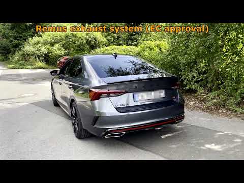 Skoda Octavia 4 (NX) 2.0 TSI RS (REMUS exhaust system)