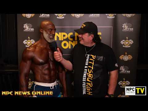 2025 NPC North American Men's Physique 60+ Overall Winner Gregory Mundy