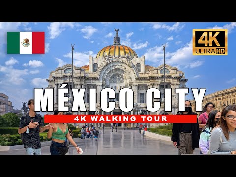 🇲🇽 Mexico City, Mexico 4K Walking Tour - Historic City Center Tour | 4K Ultra HD / 60fps