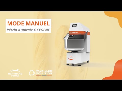 video 2, Pétrin à spirale OXYGENE 200 kg cuve fixe