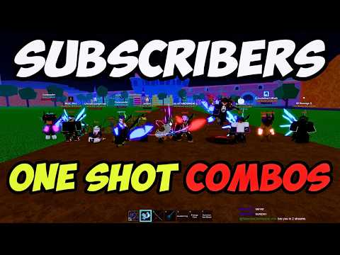 Blox Fruits RANKING Subscribers Best One Shot Combos