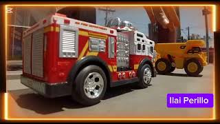 Caminhão de Bombeiros,Carro de Polícia e Trator