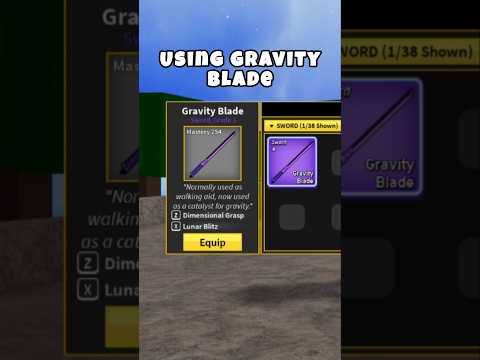 How to glitch Saber Expert using Gravity Blade #roblox #bloxfruits #bloxfruitsupdate #gaming