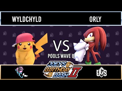 Joey's Birthday Bash 2  -  Pools Wave B  -  WyldChyld(Pikachu) Vs. ORLY(Knuckles)