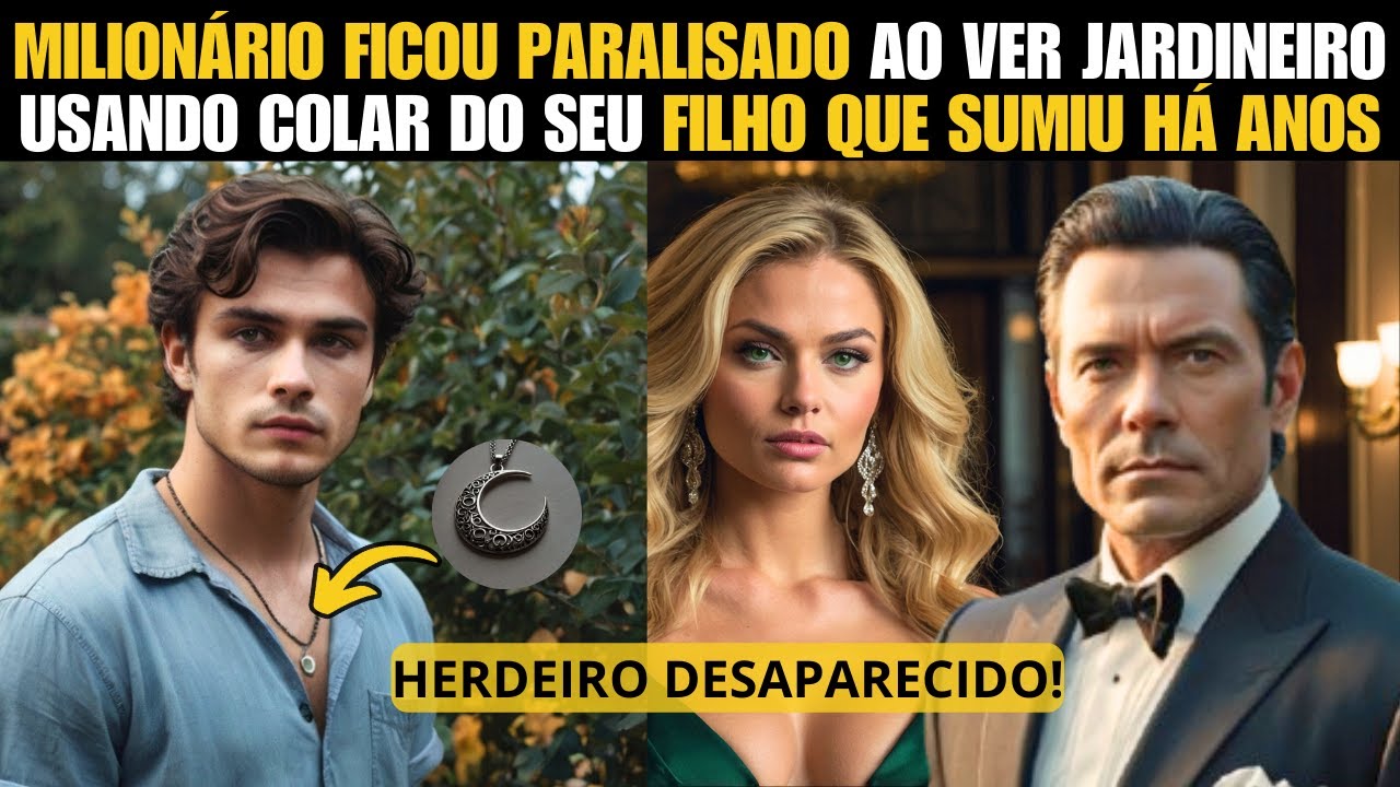 MILIONÁRIO FICOU PARALISADO AO VER JARDINEIRO USANDO COLAR DO SEU FILHO QUE SUMIU HÁ ANOS