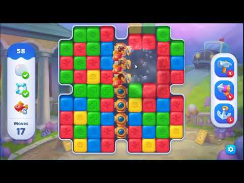 Fishdom Blast Level 58 - NO BOOSTERS GAMEPLAY 🐠 | SKILLGAMING ✔️