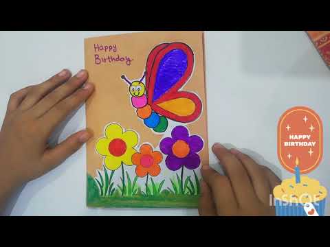 Happy Birthday Aroosh and Durrain|easy birthday card by life with Arham Shehzad