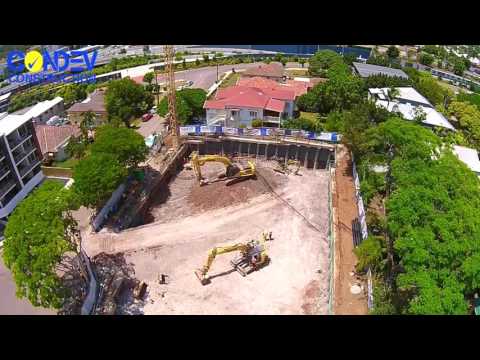Condev Construction - Colton Ave 17 February 2016 (Lutwyche, Qld) Drone Video