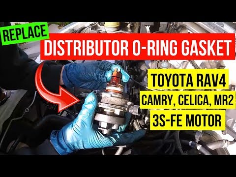 How To Replace Distributor O-Ring Gasket Toyota Camry RAV4 Celica 3S-FE -Jonny DIY