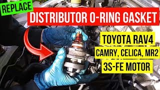 How To Replace Distributor O-Ring Gasket Toyota Camry RAV4 Celica 3S-FE -Jonny DIY