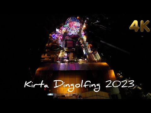 Kirta Dingolfing 2023 Tag und Nacht aus der Vogelperspektive Dingolfing Kirta 2023 Dji Mini 3 Pro