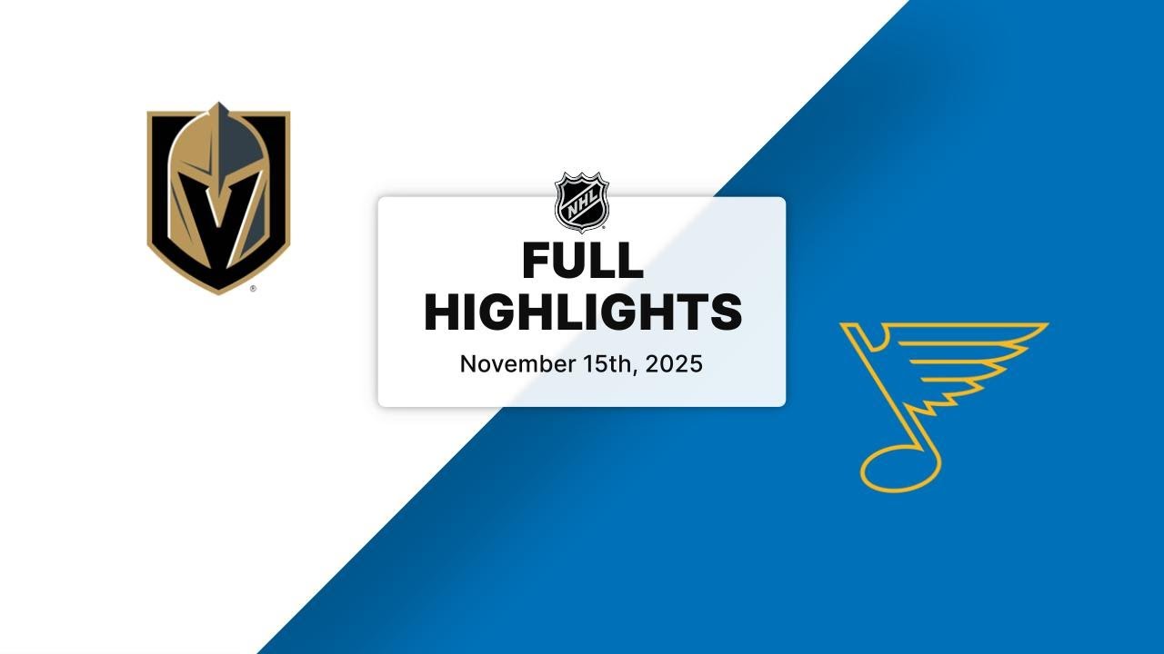 NHL Highlights | Golden Knights vs. Blues | November 15, 2025
