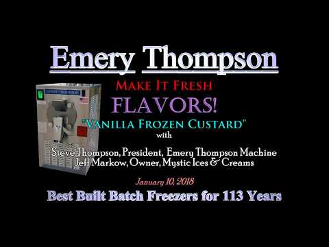 Make It Fresh Flavors! Vanilla Frozen Custard