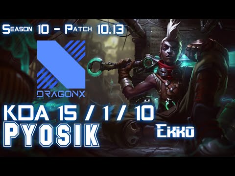 DRX Pyosik EKKO vs DIANA Jungle - Patch 10.13 KR Ranked