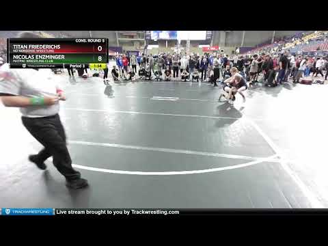 106 Lbs Cons. Round 5 - Nicolas Enzminger, MATPAC Wrestling Club Vs Titan Friederichs, No Nonsense