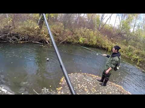 Ловля - Рыбалка на Хариуса ОСЕНЬ 2018 (малая речка ,,ЛИСТОПАД,,)