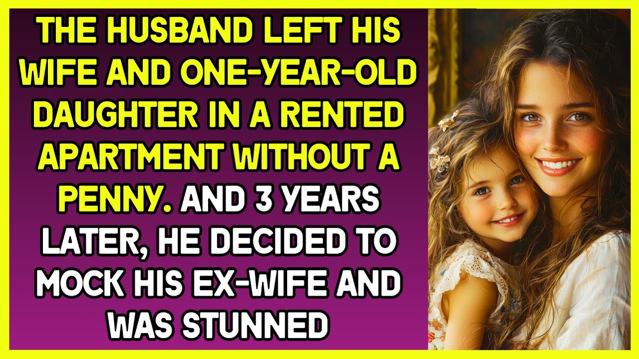 Husband left his wife and daughter in a rented apartment without a penny & then decided to mock her