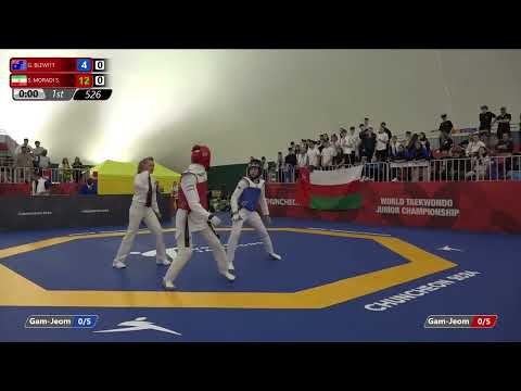 526 Quarterfinals Women  63kg AUS G  BLEWITT IRI S  MORADI S