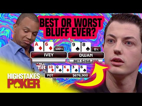 Tom Dwan vs Phil Ivey CRAZY BLUFF! | High Stakes Poker