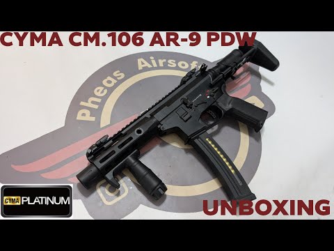 [UNBOXING] CYMA PLATINUM CM.106 AR-9 PDW - The name says it all!!
