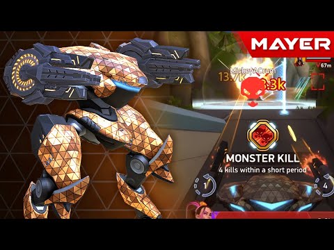 New Disc Launcher 16 First Try Full Maxed | Mech Arena